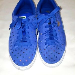 Puma Blue Polka Dot Women's Shoes